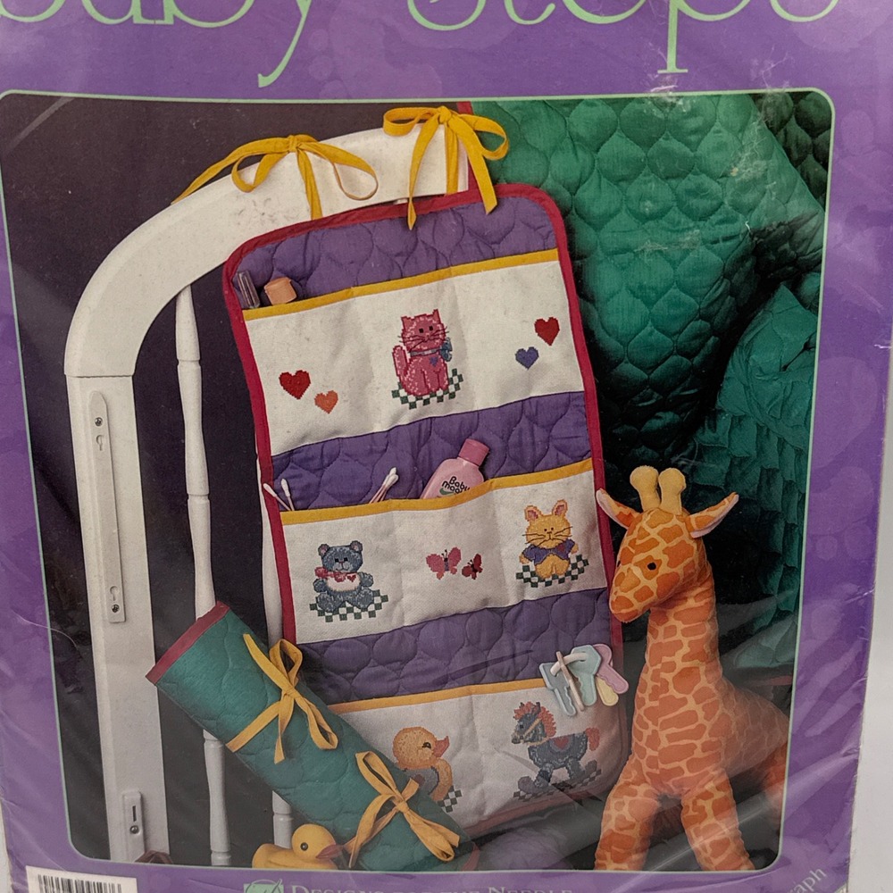 Designs For The Needle Cross Stitch Kit Baby Steps Vtg Travel Organizer 9107